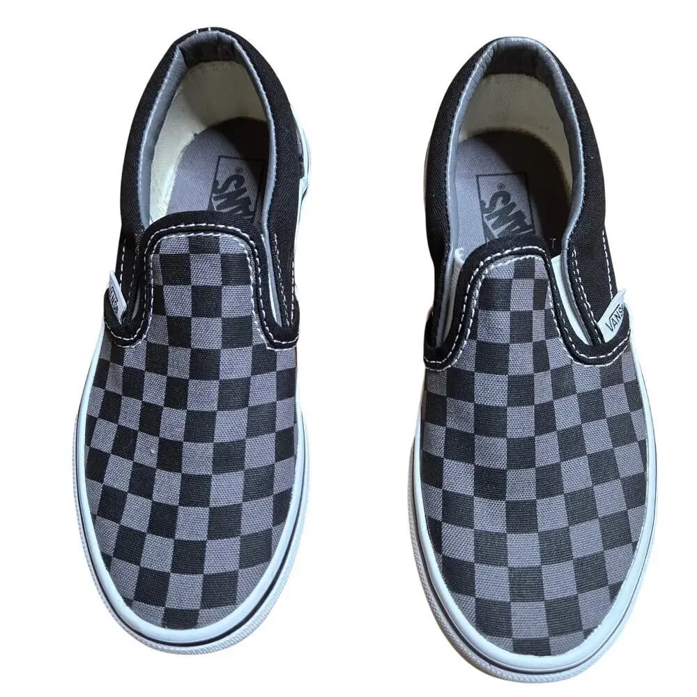 Little‎ Kids Classic Slip-On Checkerboard Shoe Size: 1